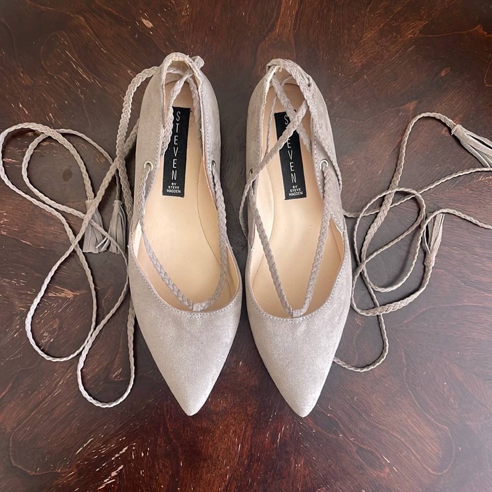Steven By Steve Madden lace up flats.